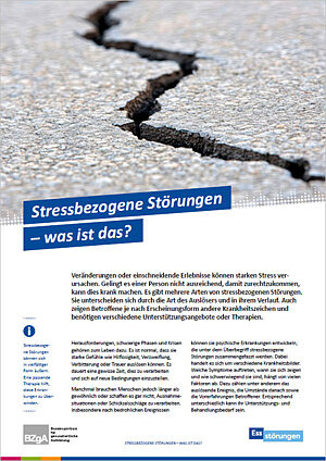 Themenblatt: Stressbezogene Störungen – was ist das? Themenblatt: Stressbezogene Störungen – was ist das?