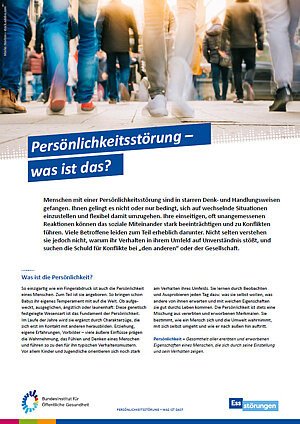 Vorschaubild Themenblatt Persönlichkeitsstörung