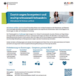 Flyer Essstörungen kompetent und multiprofessionell behandeln