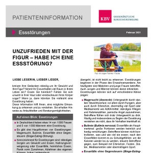 Flyer Unzufrieden mit der Figur – habe ich eine Essstörung?